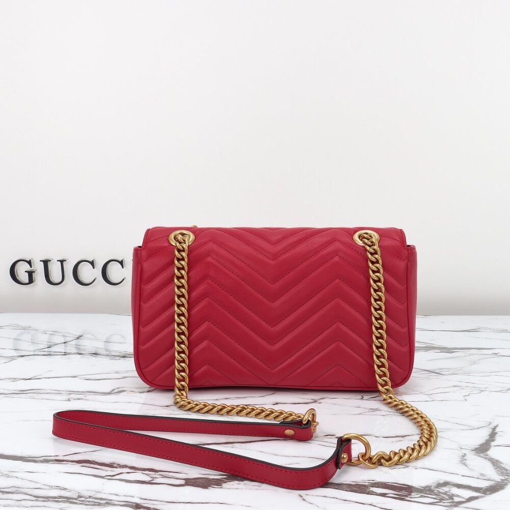 Red Chevron Shoulder Bag